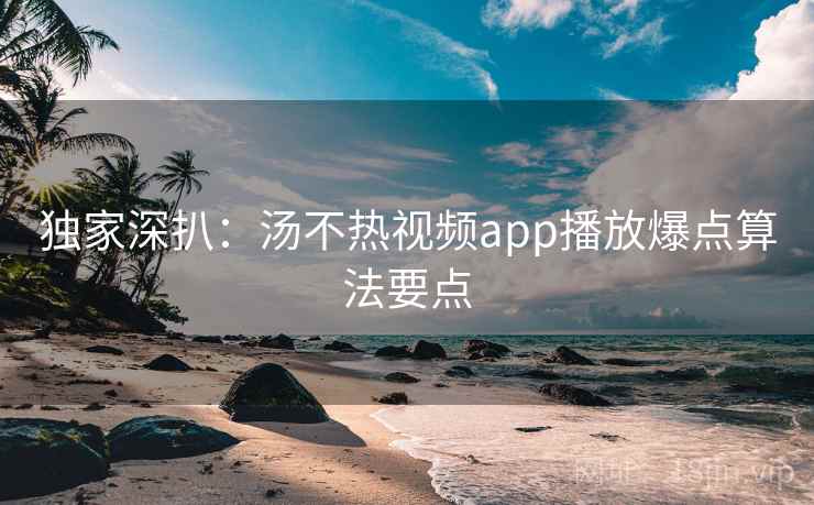 独家深扒：汤不热视频app播放爆点算法要点