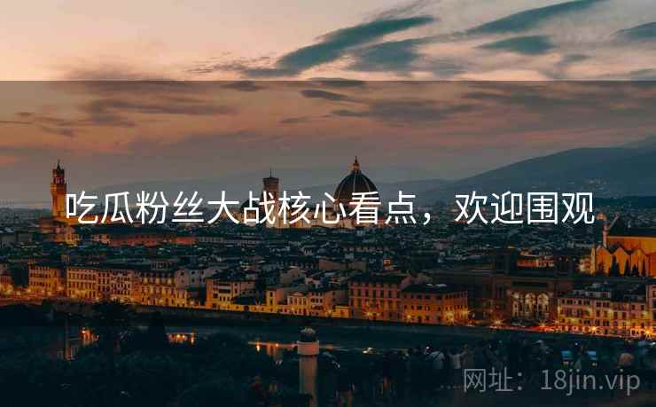吃瓜粉丝大战核心看点，欢迎围观