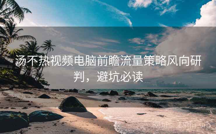 汤不热视频电脑前瞻流量策略风向研判，避坑必读