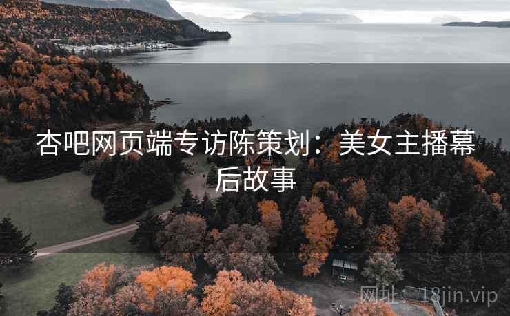 杏吧网页端专访陈策划：美女主播幕后故事