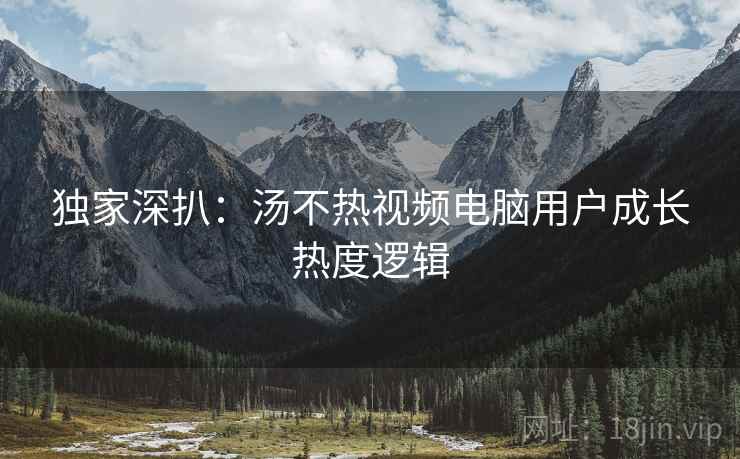 独家深扒：汤不热视频电脑用户成长热度逻辑